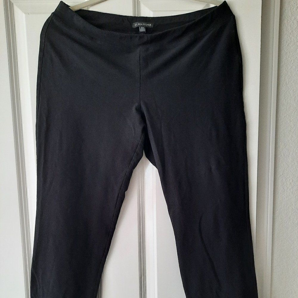 Eileen Fisher Black Wide Leg Pants Size Medium